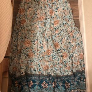 SHEIN Tie Waist Floral Skirt!
